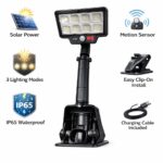 Ηλιακό LED Φωτιστικό με Κλιπ & Αισθητήρα Κίνησης IP65 electronistas.gr