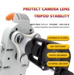 Βάση Στήριξης Τηλεφώνου Καθρέφτη για Μοτοσικλέτα & Ποδήλατο 360° με Αντικραδασμική Βάση (4,5–7,2") electronistas.gr