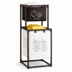 Καλάθι Απλύτων Υφασμάτινο με 2 Επίπεδα electronistas.gr