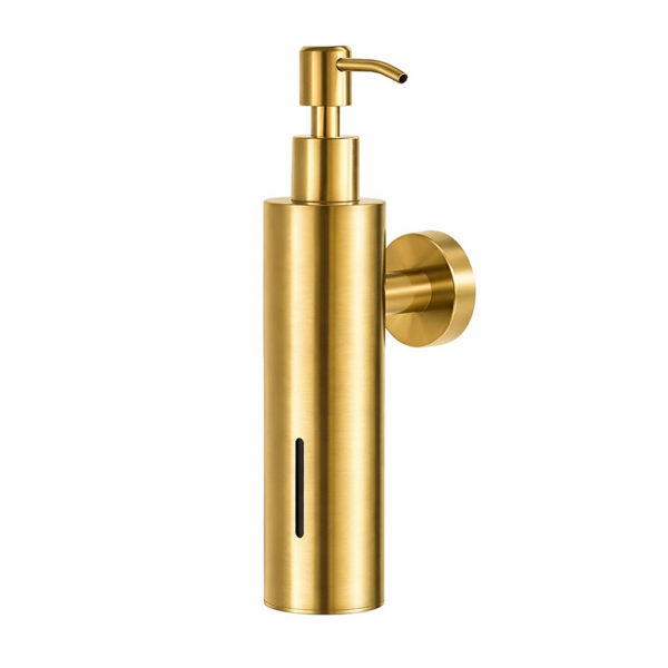 Επιτοίχιος Διανομέας Υγρού Σαπουνιού Inox Ματ Χρυσό electronistas.gr