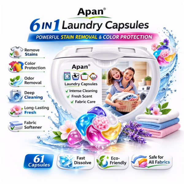 6 Σε 1 Κάψουλες Πλυντηρίου Ρούχων 61τμχ electronistas.gr