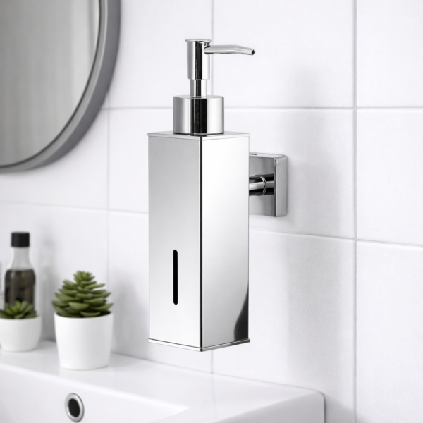 Επιτοίχιος Διανομέας Υγρού Σαπουνιού Inox Χρωμέ electronistas.gr
