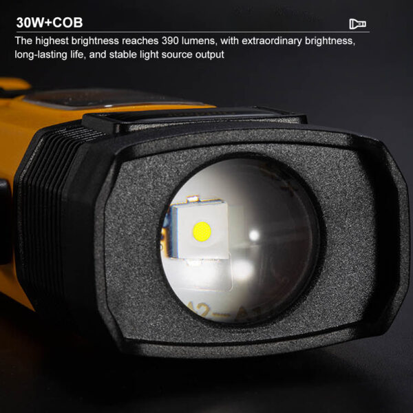 Ισχυρός Επαναφορτιζόμενος Φακός 2500LM 30W με Ηλιακό Πάνελ & Power Bank electronistas.gr