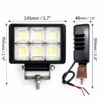 LED Προβολέας Εργασίας 5″ 65W 9-80V DC electronistas.gr