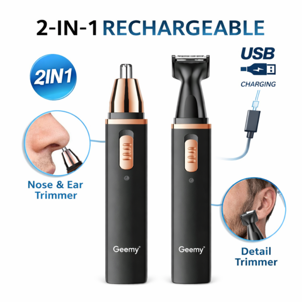 Επαγγελματικό Trimmer Επαναφορτιζόμενο για Μύτη & Αυτιά electronistas.gr
