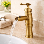 Αναμεικτική Μπαταρία Νιπτήρα Ρετρό Μπρονζέ 23x14cm electronistas.gr