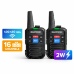 Σετ 2τμχ Mini Ασύρματοι Πομποδέκτες 400-480MHz 16 Καναλιών 2W electronistas.gr