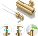 Επιτοίχιος Διανομέας Υγρού Σαπουνιού Inox Ματ Χρυσό electronistas.gr