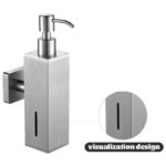Επιτοίχιος Διανομέας Υγρού Σαπουνιού Inox Ματ Ασημί electronistas.gr