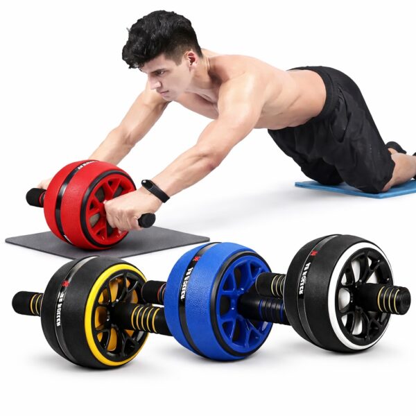 Ρόδα Εκγύμνασης Κοιλιακών Διπλή με Πατάκι Γονάτων electronistas.gr