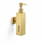 Επιτοίχιος Διανομέας Υγρού Σαπουνιού Inox Ματ Χρυσό electronistas.gr