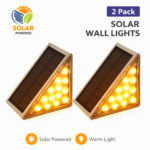 Σετ 2τμχ Αδιάβροχα Ηλιακά Φωτιστικά Σκάλας 3000K 100LM electronistas.gr