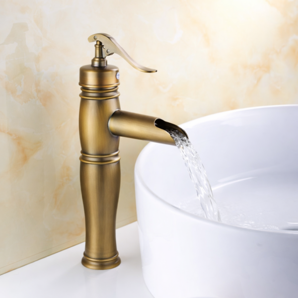 Αναμεικτική Μπαταρία Νιπτήρα Ρετρό Μπρονζέ electronistas.gr