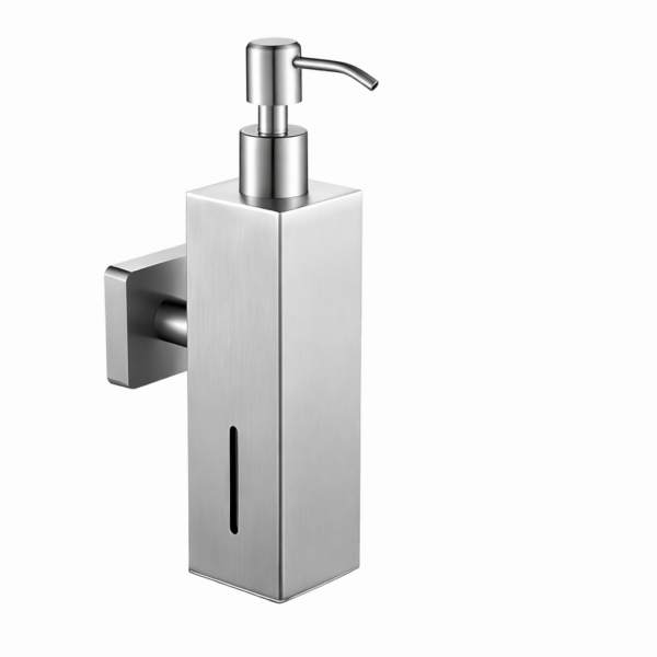 Επιτοίχιος Διανομέας Υγρού Σαπουνιού Inox Ματ Ασημί electronistas.gr