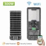 Ηλιακός Προβολέας Δρόμου 300W με Ενσωματωμένη Κάμερα Ασφαλείας WiFi IP65 electronistas.gr