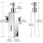 Επιτοίχιος Διανομέας Υγρού Σαπουνιού Inox Χρωμέ electronistas.gr