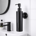 Επιτοίχιος Διανομέας Υγρού Σαπουνιού Inox Μαύρο Ματ electronistas.gr