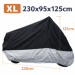 Κουκούλα Μηχανής Αδιάβροχη XL 230x95x125cm electronistas.gr