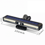 Ηλιακό Φωτιστικό με Κλιπ & Αισθητήρα Κίνησης IP65 1200mAh electronistas.gr