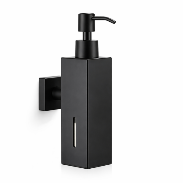 Επιτοίχιος Διανομέας Υγρού Σαπουνιού Inox Μαύρο Ματ electronistas.gr