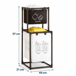 Καλάθι Απλύτων Υφασμάτινο με 2 Επίπεδα electronistas.gr