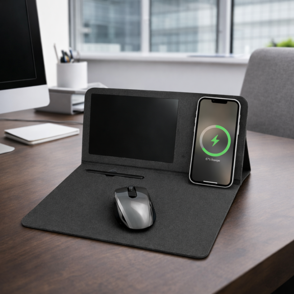 Mousepad με Ασύρματη Φόρτιση 15W & LCD Πλακέτα Σημειώσεων 8” electronistas.gr