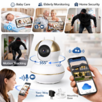 IP Έξυπνη Κάμερα Ασφαλείας με Αμφίδρομο Ήχο & Περιστροφή Pan/Tilt electronistas.gr