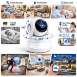 AI Έξυπνη Κάμερα Ασφαλείας 1080P WiFi με H.265 & ONVIF electronistas.gr