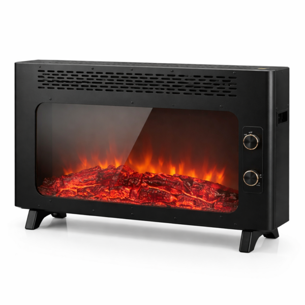 Επιδαπέδιο Ηλεκτρικό Τζάκι Θερμάστρα 2000W 80x44cm electronistas.gr