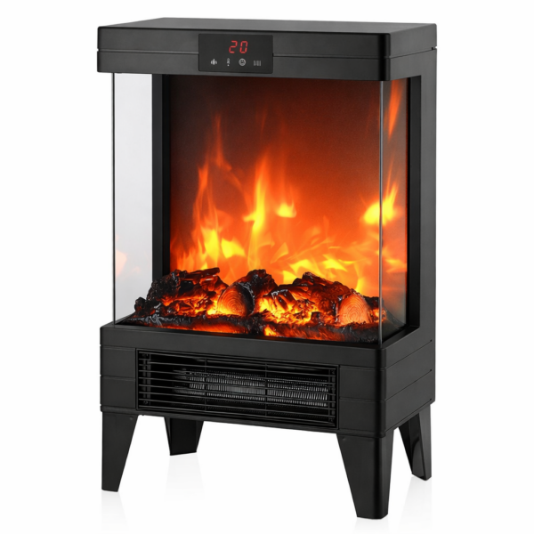 Επιδαπέδιο Ηλεκτρικό Τζάκι Θερμάστρα 2000W 47x32cm electronistas.gr