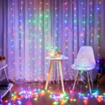 Κουρτίνα Λαμπάκια LED 3x1m 100L RGB electronistas.gr