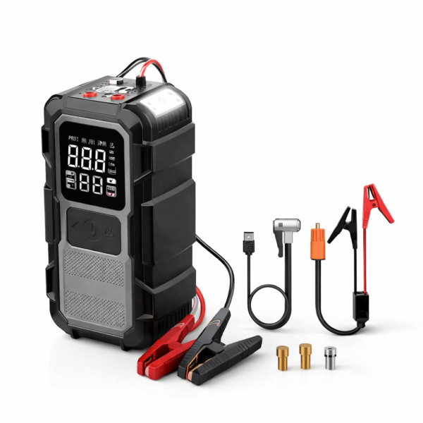 Εκκινητής Μπαταρίας Αυτοκινήτου 4 σε 1 100W με Αεροσυμπιεστή electronistas.gr