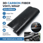 Αυτοκόλλητη Ταινία Αυτοκινήτου 3D Carbon 152x300cm Θερμοσυστελλόμενη - Image 2