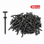 Σετ 50τμχ Πλαστικών Κλιπ Στερέωσης Αυτοκινήτου με Δεματικά 0,5×9,5cm electronistas.gr