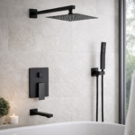 Σετ Ντους με Μπαταρία Μαύρο Ματ electronistas.gr