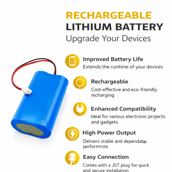 Επαναφορτιζόμενη Διπλή Μπαταρία Λιθίου 18650 electronistas.gr