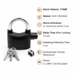 Ηλεκτρονικό Λουκέτο – Κλειδαριά Μοτοσυκλέτας με Αισθητήρα & Συναγερμό 110dB electronistas.gr