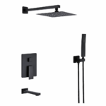 Σετ Ντους με Μπαταρία Μαύρο Ματ electronistas.gr