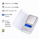 Μίνι Ψηφιακή Ζυγαριά Ακριβείας 0.01gr – 200gr Τσέπης electronistas.gr