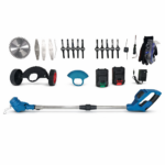 Ασύρματο Χλοοκοπτικό / Χορτοκοπτικό 2 Μπαταριών με Πολλαπλές Λεπίδες & Τηλεσκοπικό Κοντάρι electronistas.gr