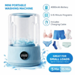 Μίνι Φορητό Πλυντήριο Ρούχων 4000mAh με 2 Προγράμματα electronistas.gr