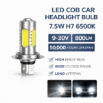 LED COB Λάμπα Αυτοκινήτου H7 7.5W 6500K 800LM electronistas.gr