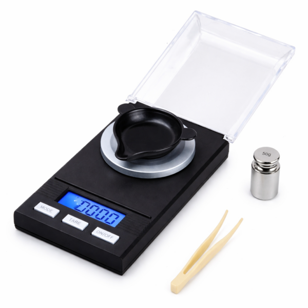 Μίνι Ζυγαριά Ακριβείας 0.001gr – 100gr με Κάλυμμα electronistas.gr