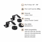 Σταθερή Επιτοίχια Βάση Τηλεόρασης LCD / LED 13–70" VESA 800x600 electronistas.gr
