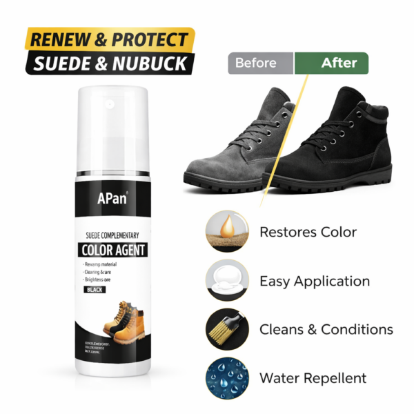 Σπρέι Αναζωογόνησης Χρώματος για Suede Μαύρο 120ml electronistas.gr