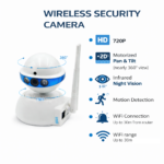 Έξυπνη WiFi Κάμερα Ασφαλείας 720P με Νυχτερινή Όραση & Ανίχνευση Κίνησης electronistas.gr