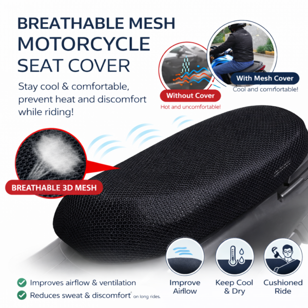 Αεριζόμενο Κάλυμμα Σέλας Μοτοσυκλέτας electronistas.gr