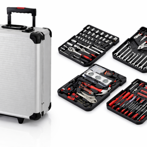 Σετ 187τμχ Εργαλείων σε Βαλίτσα με Ρόδες & Τηλεσκοπική Λαβή electronistas.gr