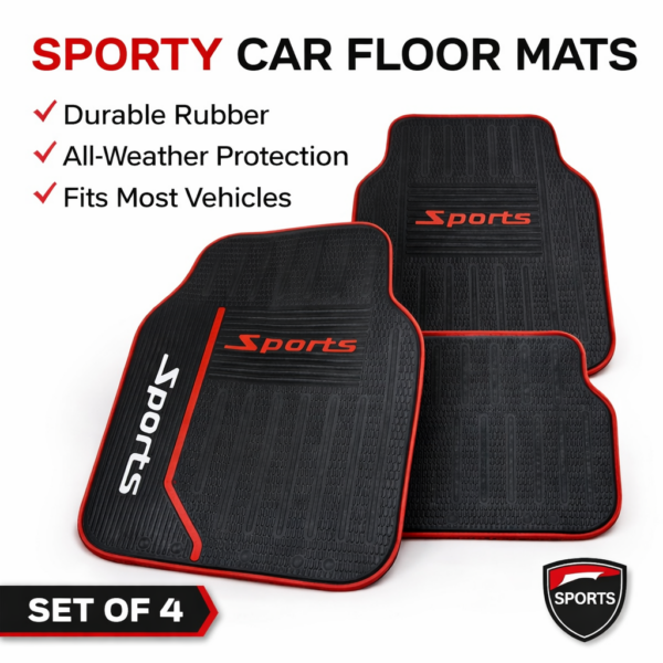 Σετ 4τμχ Πατάκια Αυτοκινήτου Αδιάβροχα Universal Καουτσούκ electronistas.gr