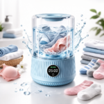 Μίνι Φορητό Πλυντήριο Ρούχων 4000mAh με 2 Προγράμματα electronistas.gr